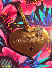 Load image into Gallery viewer, Heart Dream Tag w/ Charm - Bespoke Handcrafted Dog Tags