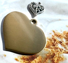 Load image into Gallery viewer, Heart Dream Tag w/ Charm - Bespoke Handcrafted Dog Tags