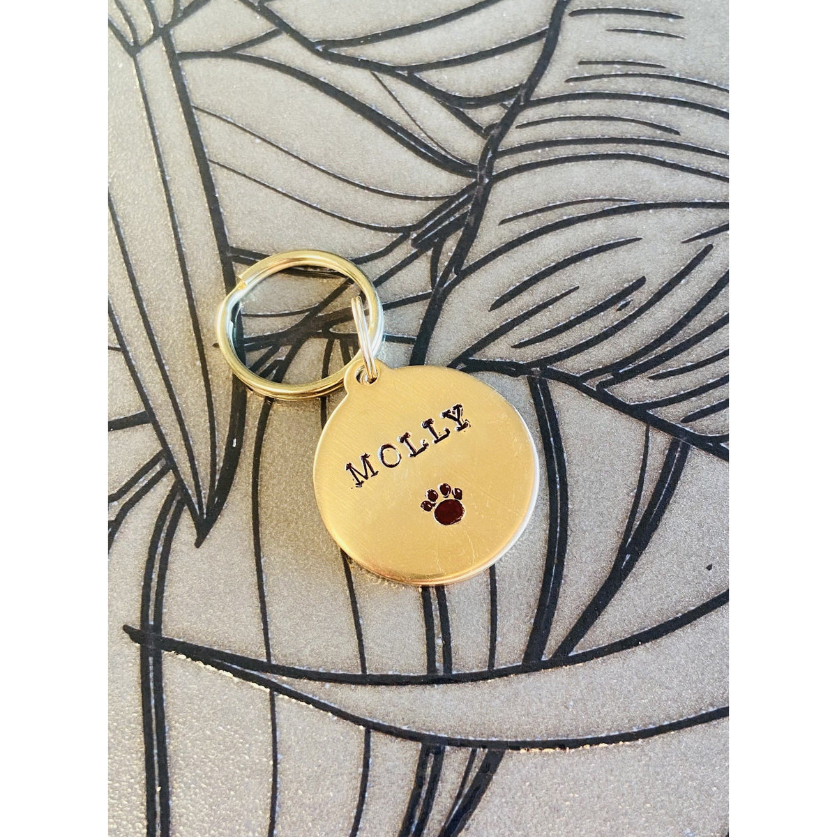 Microchipped Dog Tag in Brass - Kyleemae Designs – KyleeMae Designs