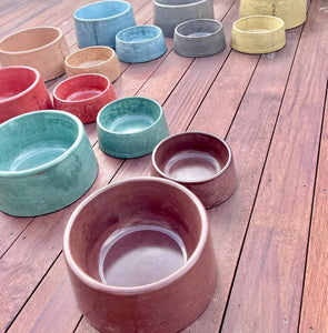 Dream Colour Concrete Dog Bowls