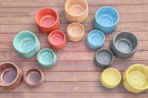 Dream Colour Concrete Dog Bowls
