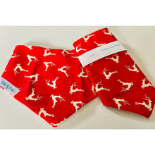 Load image into Gallery viewer, Clothes By Portia - Christmas Bandana - Racing Reindeers
