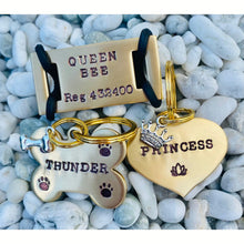 Load image into Gallery viewer, Bone Dream Tags - Bespoke Handcrafted Dog Tags
