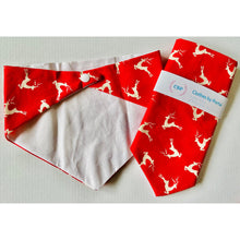 Load image into Gallery viewer, Clothes By Portia - Christmas Bandana - Racing Reindeers
